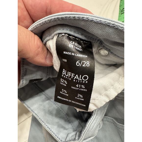 Buffalo David Bitton Havana High Rise Soft Stretch Pants Blue Women's Size 6/28 - Picture 5 of 6